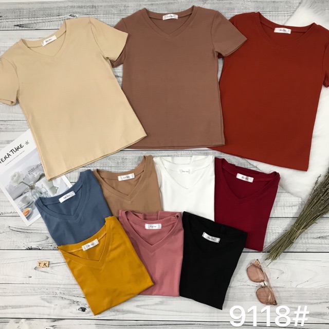 ÁO THUN ÔM CỔ TIM XINXIN MS90133