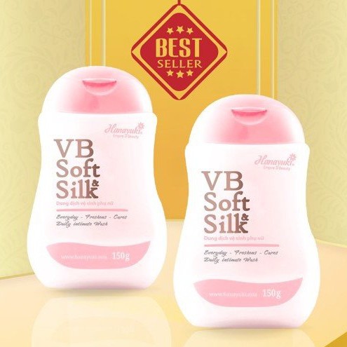 Dung Dịch Vệ Sinh Phụ Nữ Hanayuki Hồng VB Soft Silk 150gr