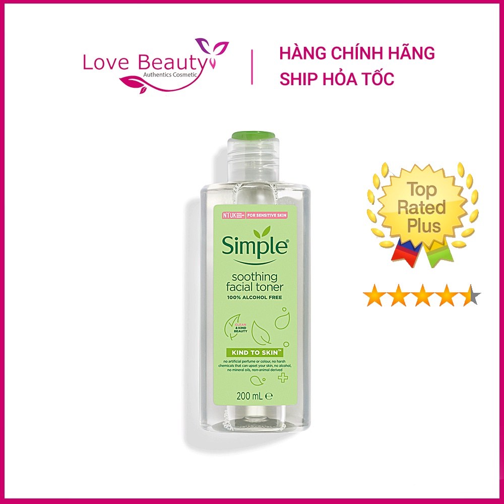 Nước hoa hồng Toner Simple Chính Hãng