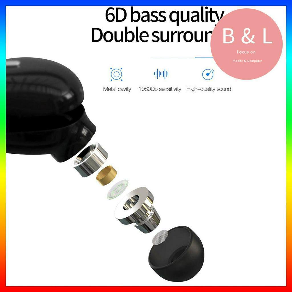 Tai nghe nhét tai không dây 5.0 âm thanh hifi phong cách thể thao có mic