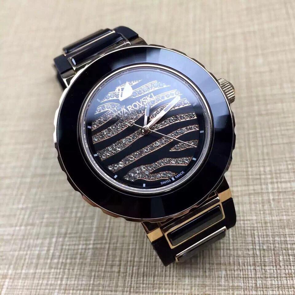 Đồng Hồ Nữ Swarovski Octea Black Rubber 5040553