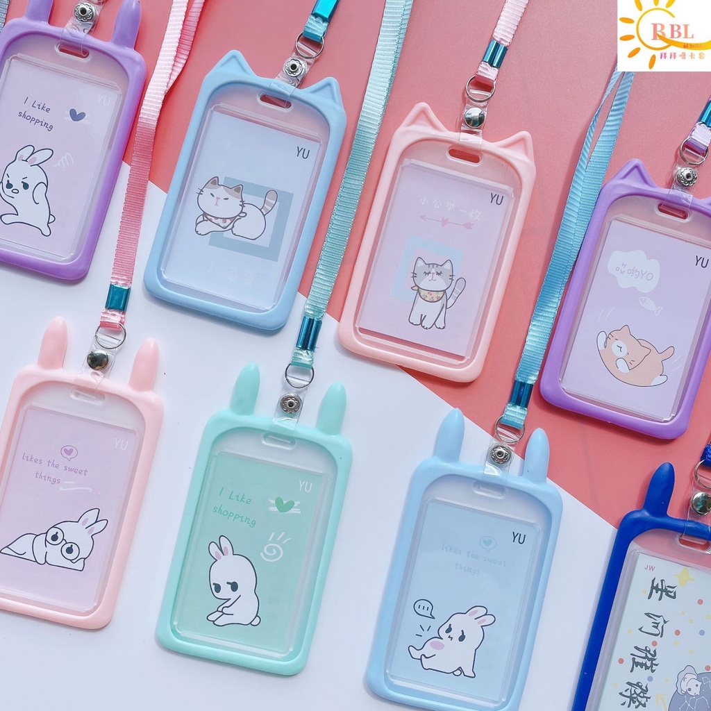 Bao Da Đựng Thẻ ID Nhân Viên Văn Phòng Kèm Cuộn Dây Thu Gọn Tiện Lợi