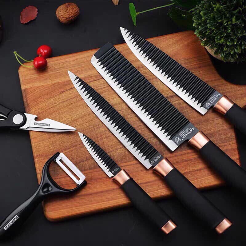 Bộ dao 6 món cao cấp công nghệ Nhật