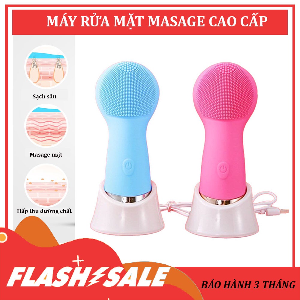 Máy Rửa Mặt, Máy Massage Mặt - Sử Dụng Sạc USB, Nâng Cơ Mặt Massage Mặt 8 Cấp Độ! HÓT NHẤT HIỆN NAY