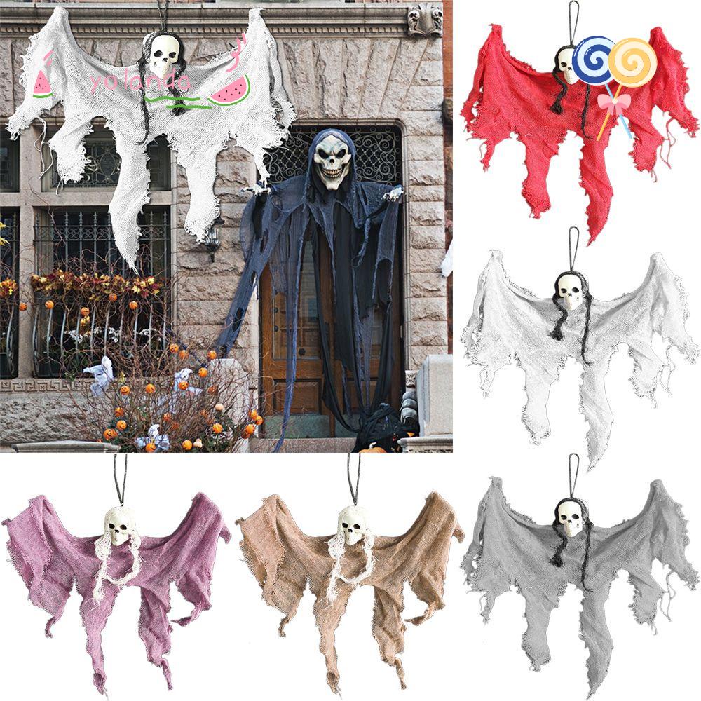 Bộ Rèm Cửa Hình Nhà Búp Bê Ma Trang Trí Halloween