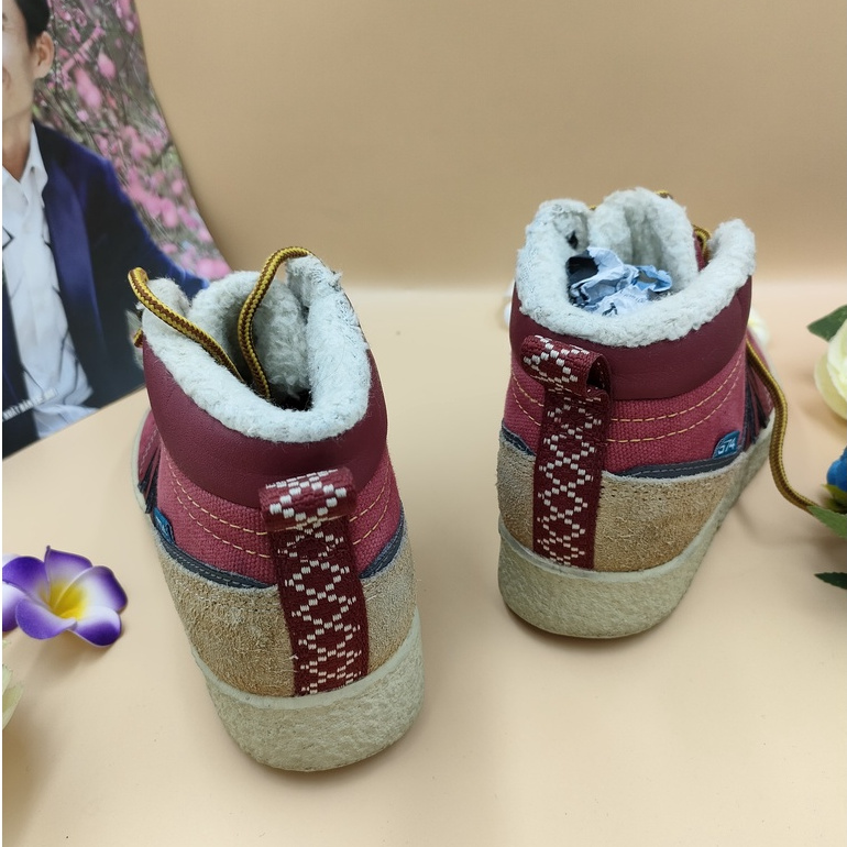 ⚡GIÁ SỐC⚡ Giày thể thao sneaker nữ si tuyển hiệu-NB35-Đỏ đô cổ cao đẹp chất