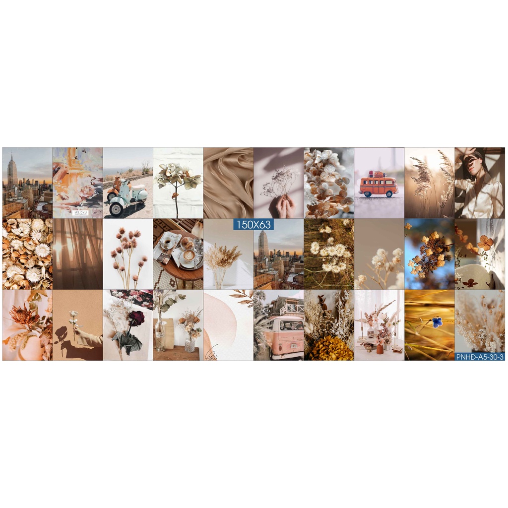 Combo Set 50 tờ Decal dán tường trang trí khổ A4,A5 - Trang trí Phòng ngủ Hiện đại PNHĐ3