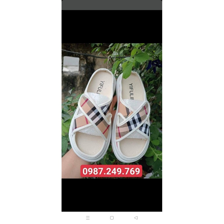 sục thể thao quai chéo họa tiết đế 3cm chất liệu canvas thể thao năng động hotten 2022 cho các bạn nữ năng động