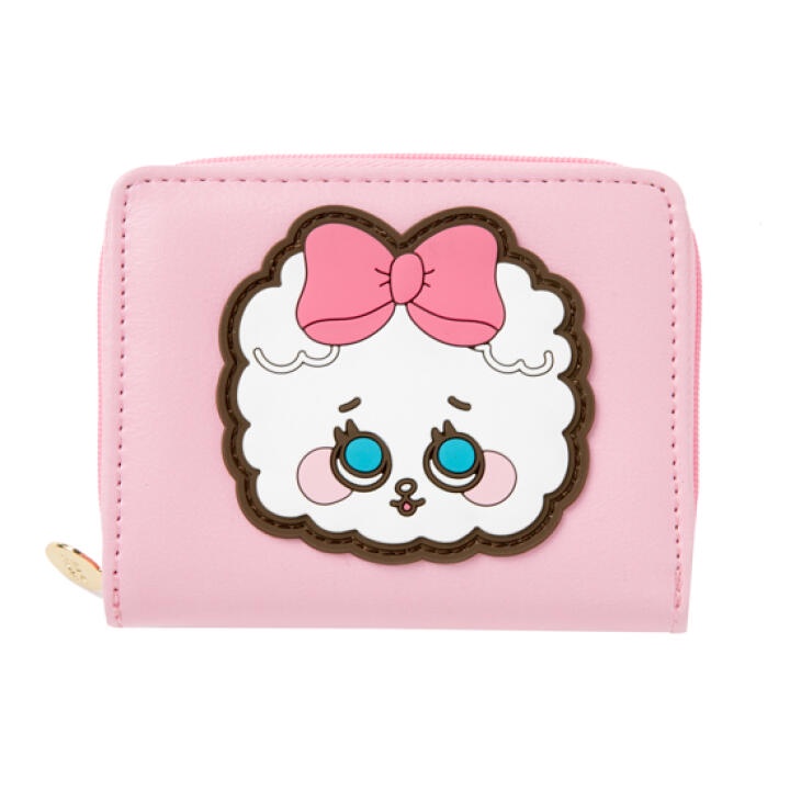 Ví Da ARTBOX Hàn Quốc Dạng Gập Họa Tiết Barbichon Màu Hồng Dễ Thương