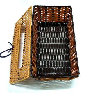 Hộp đựng giấy ăn mây chữ nhật