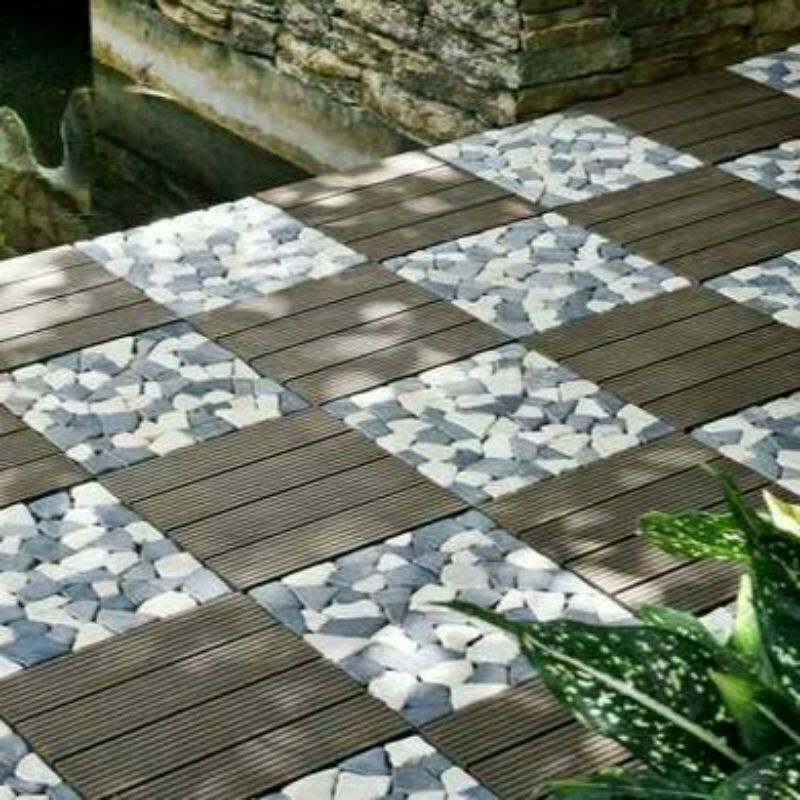 TẤM VỈ ĐA' TỰ NHIÊN LÓT SÀN BAN CÔNG SÂN VƯỜN RẺ ĐẸP