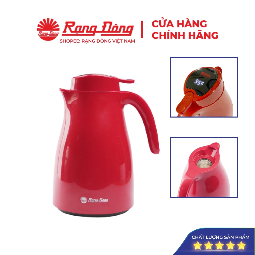 Phích nước Rạng đông 1,5 lit, hiển thị nhiệt độ thông minh RD-1542 N3.E