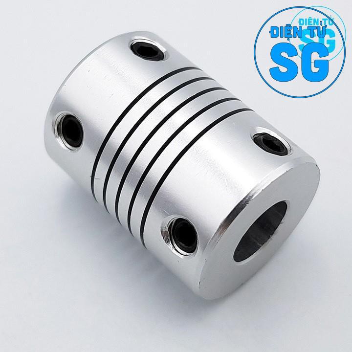 Khớp nối trục mềm hợp kim nhôm kích thước tùy chọn 4-6mm, 4-8mm, 5-10mm, 6-7mm, 7-8mm, 8-8mm, 10-10mm, 6.3-6.3mm