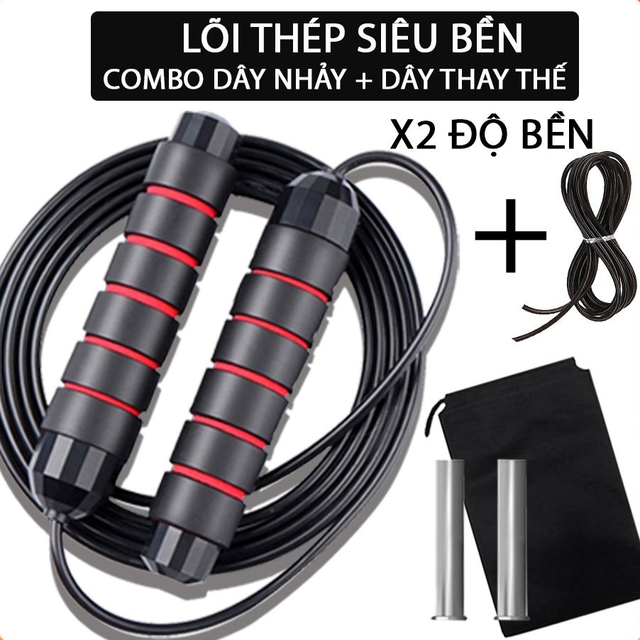 Dây nhảy thể lực đàn hồi 2.9m chính hãng, hỗ trợ luyện tập thể dục, thể thao tiện lợi tại nhà