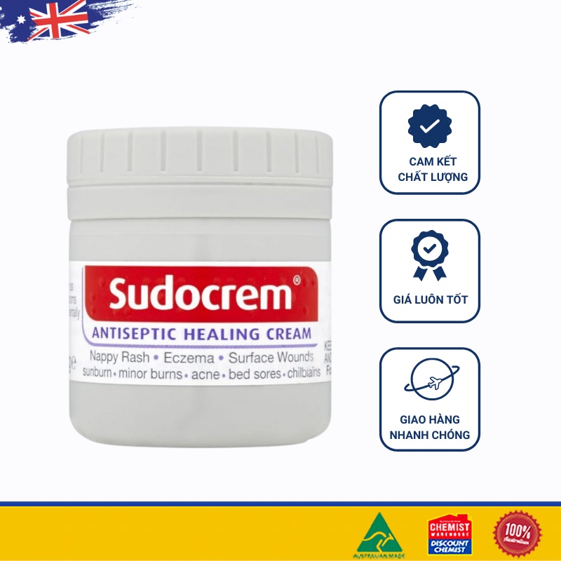 Kem hăm tã của Úc Sudocrem Healing Cream for Nappy Rash 60g (SP3)
