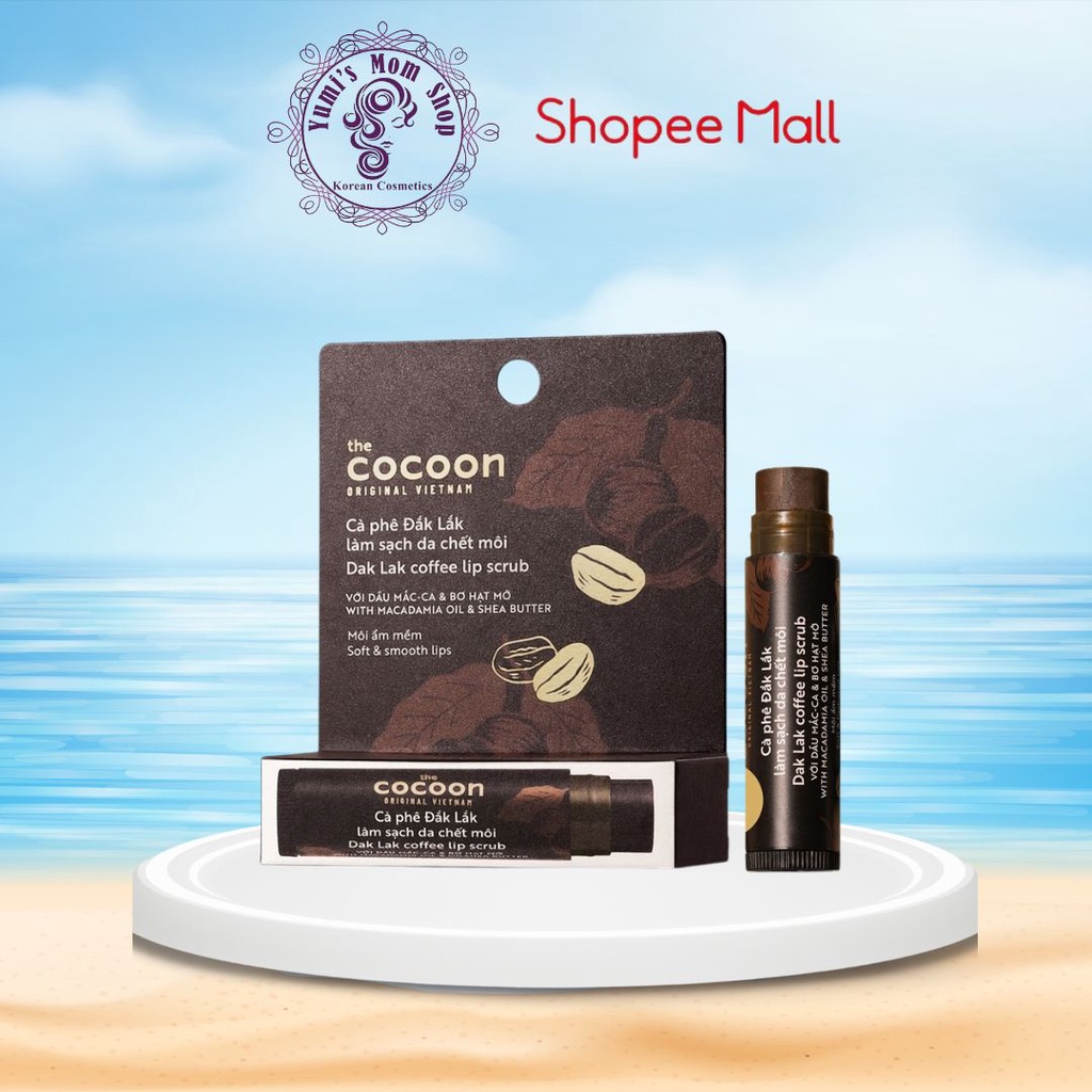 Tẩy Tế Bào Chết Môi Cocoon Từ Cà Phê Đắk-Lắk Dak Lak Coffee Lip Scrub 5g