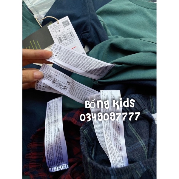 Bộ Thu PJ Bé Trai &amp; Bé Gái Túi Ngực MG