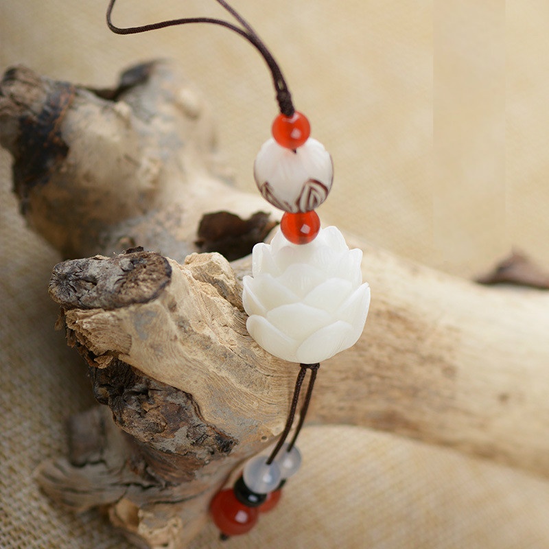 Dây Móc Khóa Hình Hoa Sen Xinh Xắn