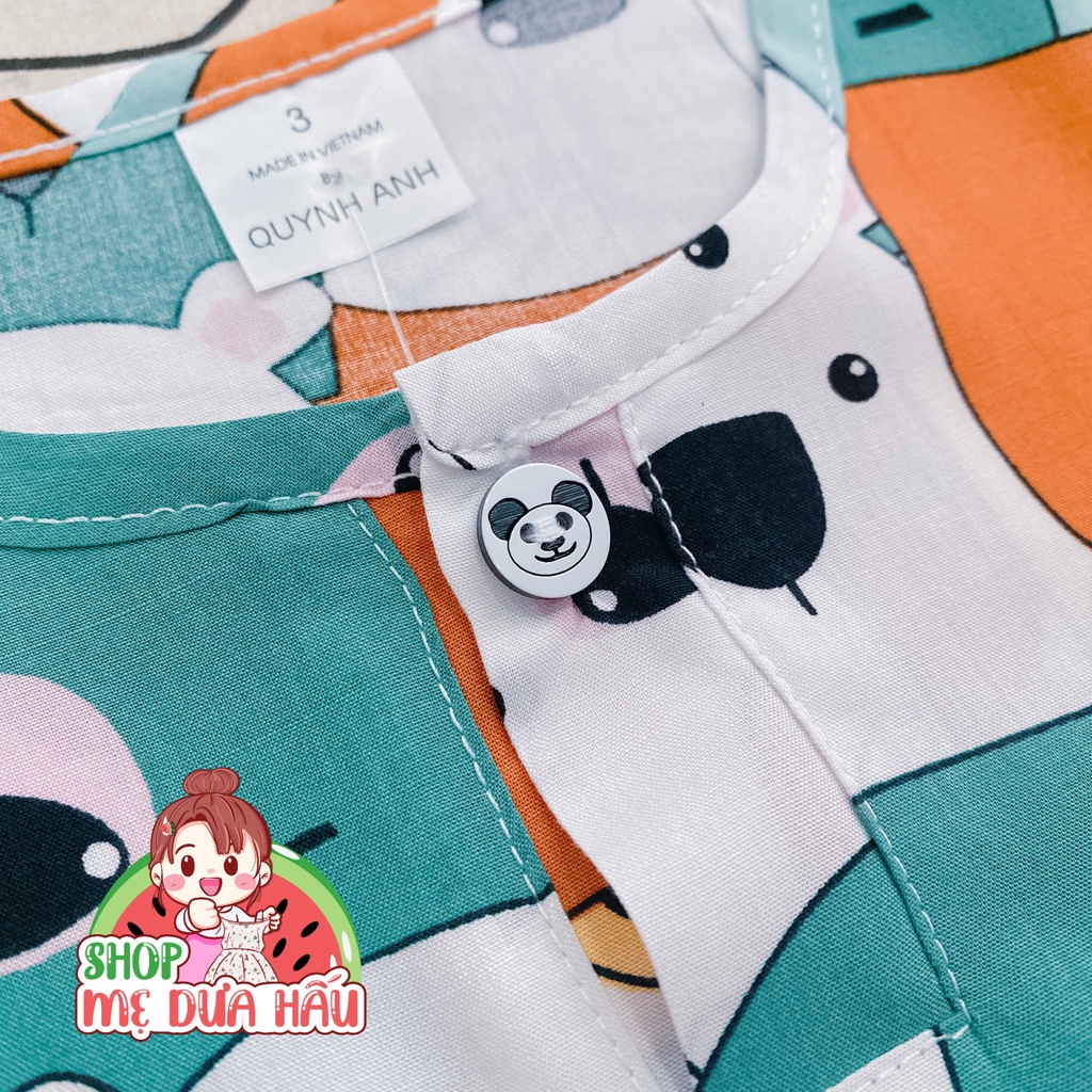 Bộ tole bé trai, bộ quần áo bé trai vải lanh tay ngắn quần dài 8-32kg shop mẹ dưa hấu