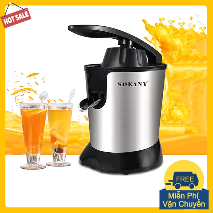 Máy ép cam tự động, máy vắt cam Sokany JE-618D chính hãng vắt êm, siêu bền