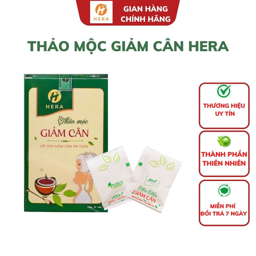Trà Thảo Mộc Hera Plus Giảm Cân Nhanh Cấp Tốc viên uống detox an toàn không phải thuốc giảm cân