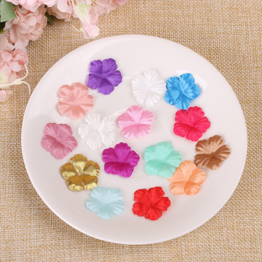 Set 100 Cánh Hoa Hồng Giả Bằng Lụa Dùng Trang Trí Xinh Xắn