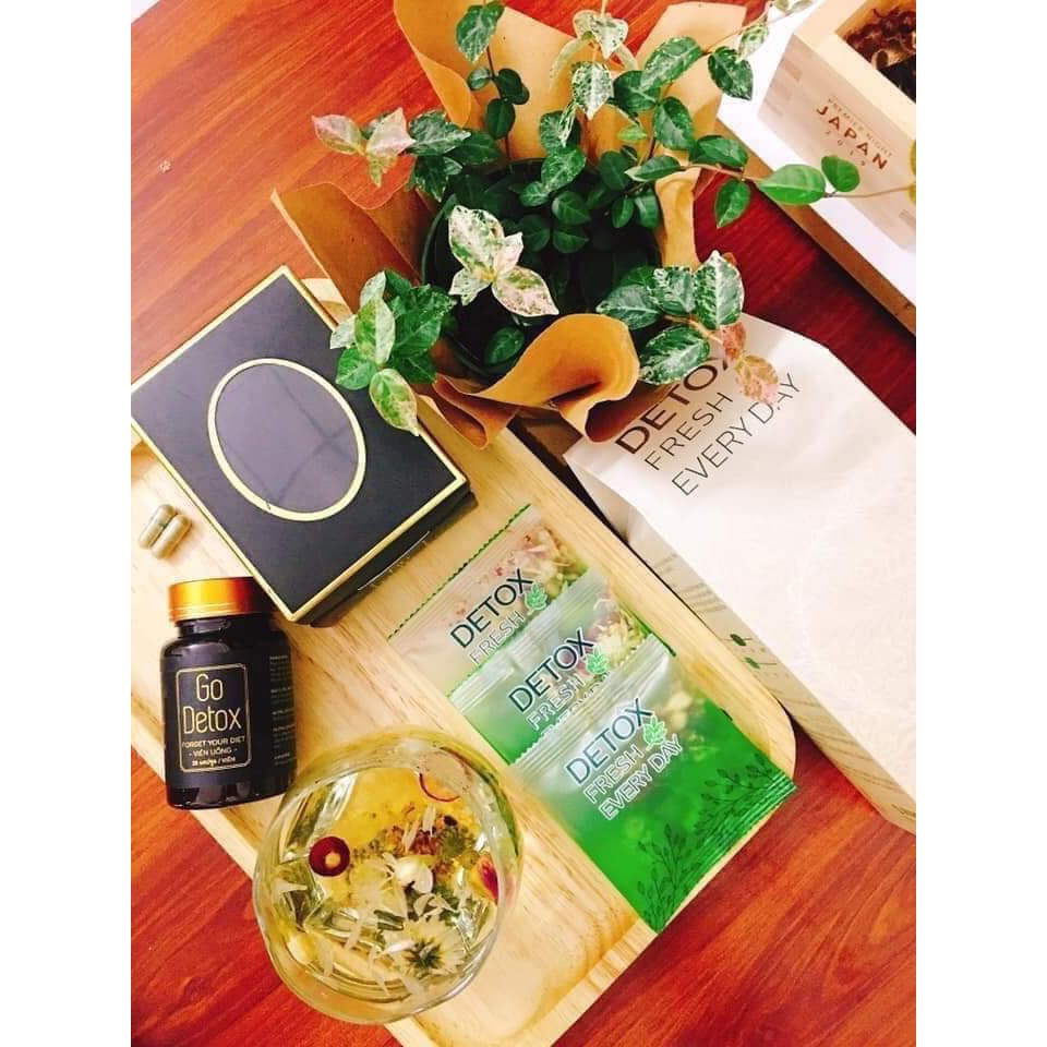[sale] Combo Trà detox hộp 28v tặng 1h 14 gói [hàng chính hãng].[rẻ nhất shopee]