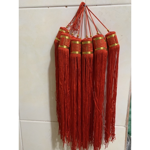 Dây đồng tâm kết tua rua móc 40cm, cù tầu tua rua treo giá rẻ