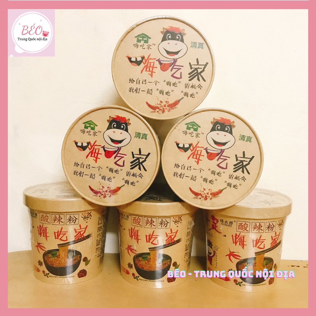 Cốc miến Trùng Khánh Hảo Hạng ăn liền với 6 gói gia vị siêu ngon
