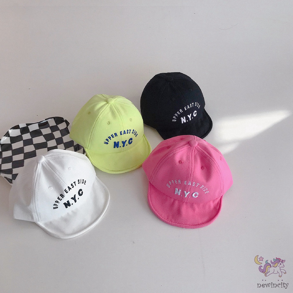 Mũ Lưỡi Trai Thêu Chữ Cái Đơn Giản Phong Cách Hàn Quốc Cho Bé