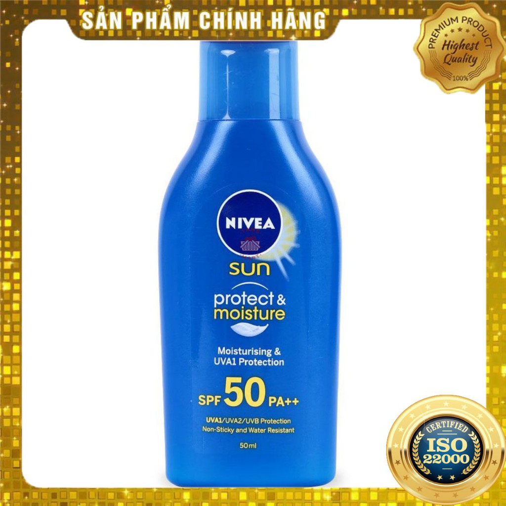 [ Yams Mart ] Kem Chống Nắng Và Dưỡng Ẩm Toàn Thân Nivea SPF50 PA++ (Chai 50ML)