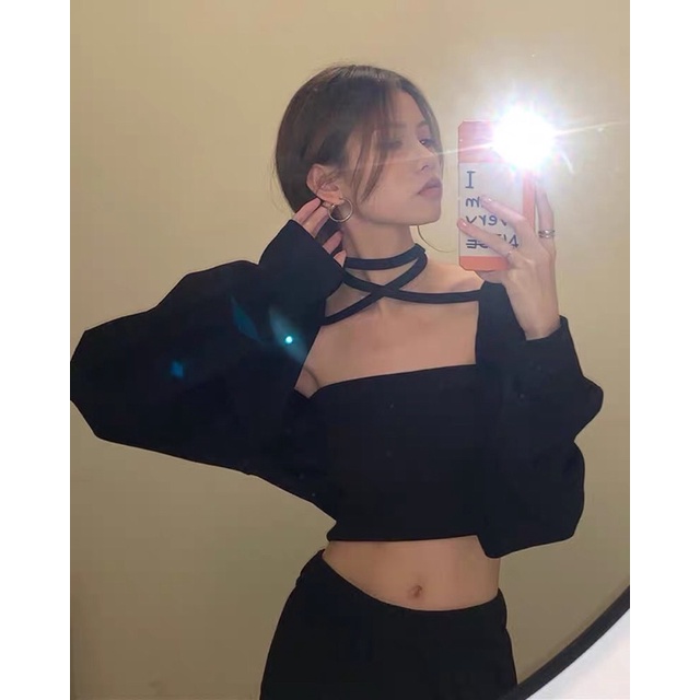 TKLIHN Set áo ROSE BLACKPINK áo croptop dài tay phong cách ROSE sexy cá tính FASHIONITA 2021 KÈM ẢNH THẬT CUỐI | BigBuy360 - bigbuy360.vn