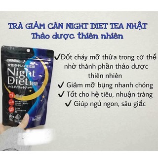 Trà Night Diet Tea Orihiro Nhật Bản