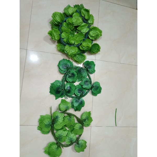 Dây Lá Nho dài 2m phụ kiện trang trí nhà cửa, lá giả