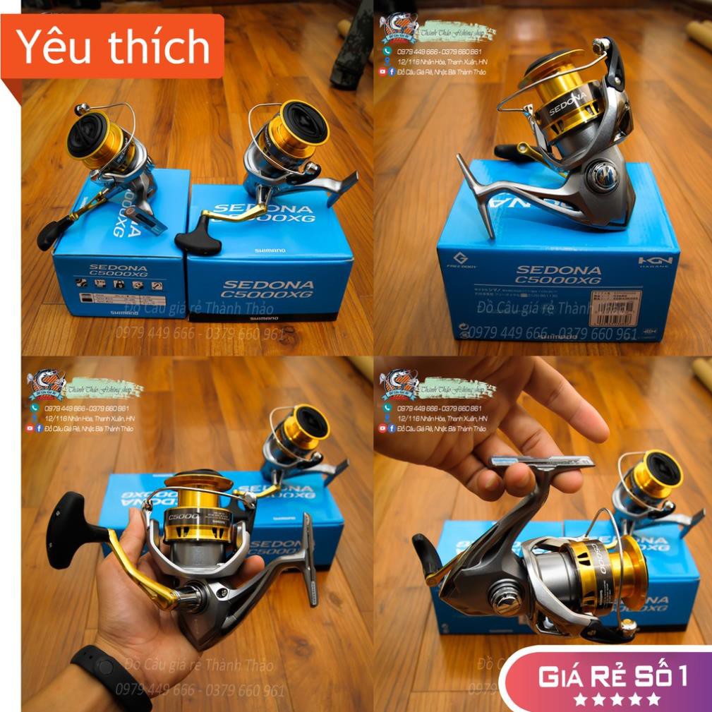 ⭐️MÁY CÂU CÁ ⭐️ Shimano Sedona C5000XG Chính Hãng, ngôn ngữ thiết kế cực đẹp, máy khoẻ, mươt, tải cá to, cực bền.