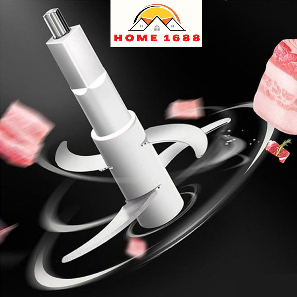 Máy Xay Thịt, Xay Rau Củ Quả Đặt Bàn cối Inox SUS 304 với 4 Lưỡi Dao Đa Năng, Công suất 300W M02 Home 1688