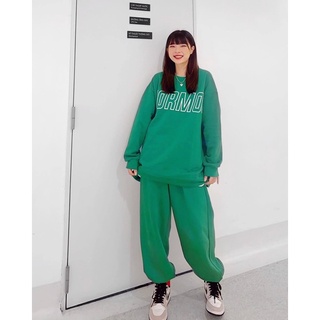 Bộ nỉ form rộng - green set normos