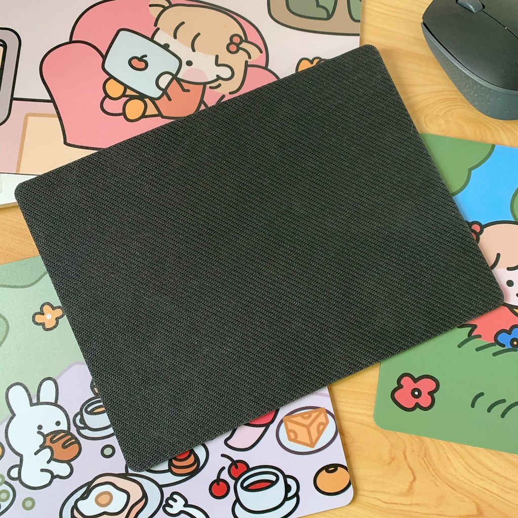 Miếng Lót Chuột, Bàn Di Chuột Mouse Pad Không Thấm Nước Hình Bé Gái Cute