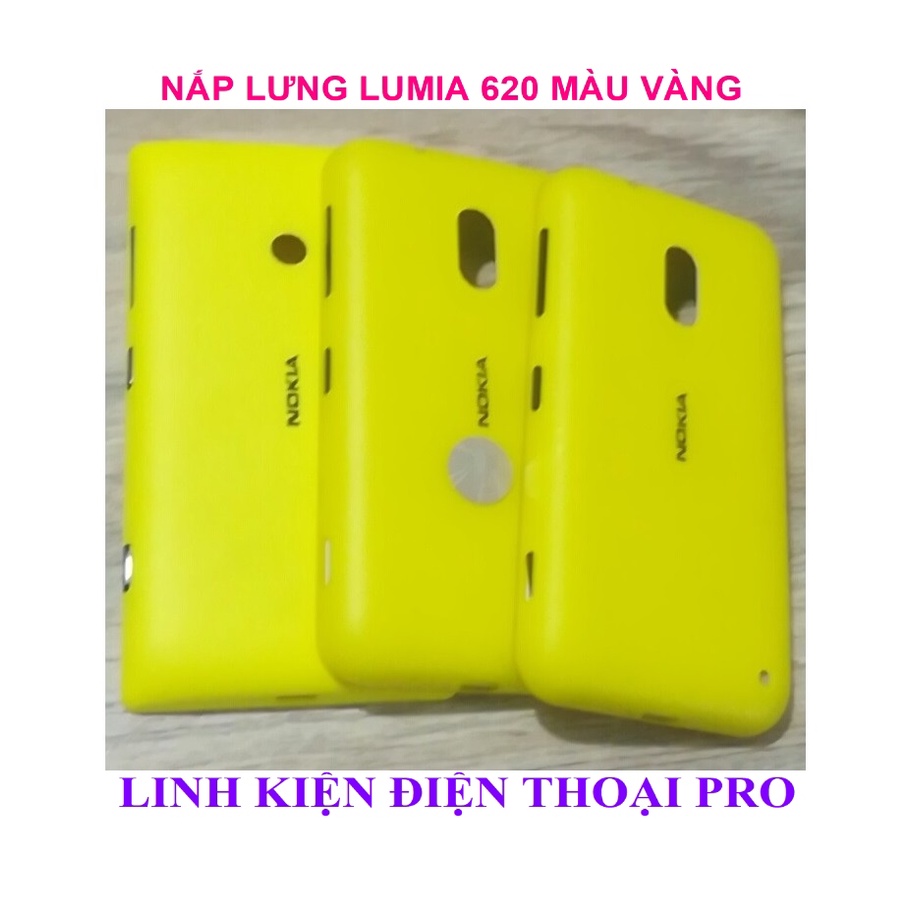 NẮP LƯNG LUMIA 620 MÀU VÀNG