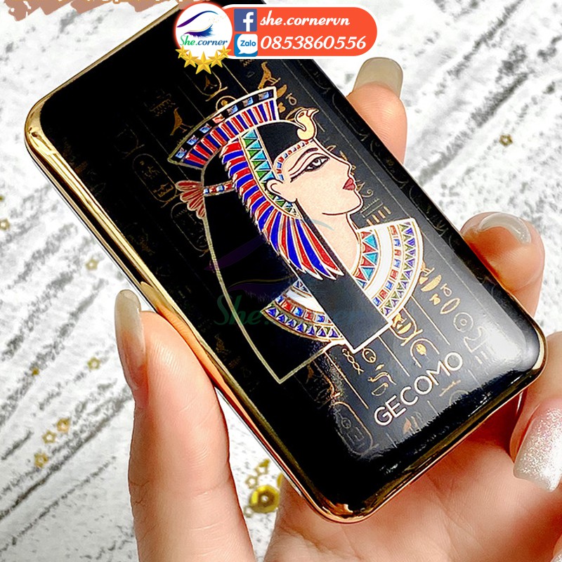 Bột tán mày tự nhiên 3 màu GECOMO 211013 Egypt Eyebrow Powder 4g hộp tiện dụng có gương và cọ | BigBuy360 - bigbuy360.vn