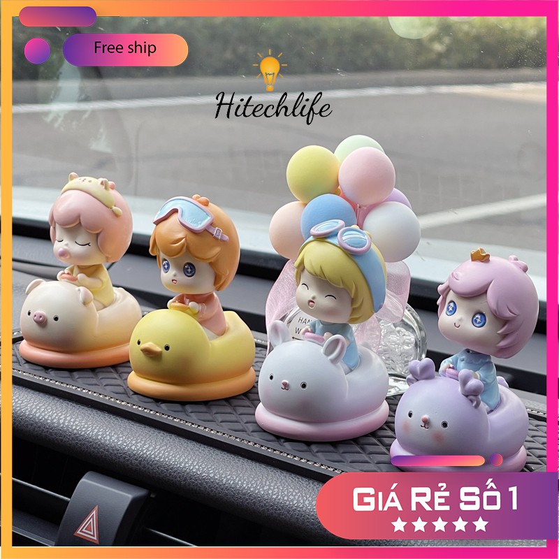 Phụ Kiện Hitechlife Trang Trí Taplo Xe Hơi Búp Bê Bumper Car Cực Dễ Thương - Phụ Kiện Đẹp Trang Trí Ô Tô, Bàn Làm Việc