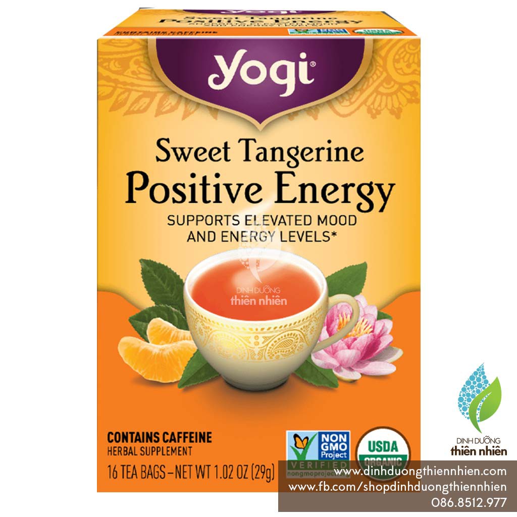 Trà Hữu Cơ Yogi, Giúp Tạo Năng Lượng Tích Cực Yogi Positive Energy