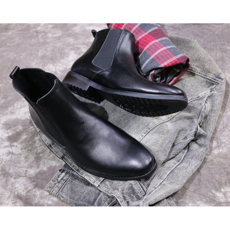 (TẶNG LÓT TĂNG CHIỀU CAO)Giày Nam chelsea boots