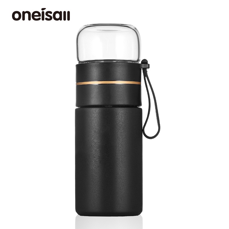 Bình nước giữ nhiệt ONEISALL thép không gỉ 316 có ngăn lọc trà 280ml/ 350ml