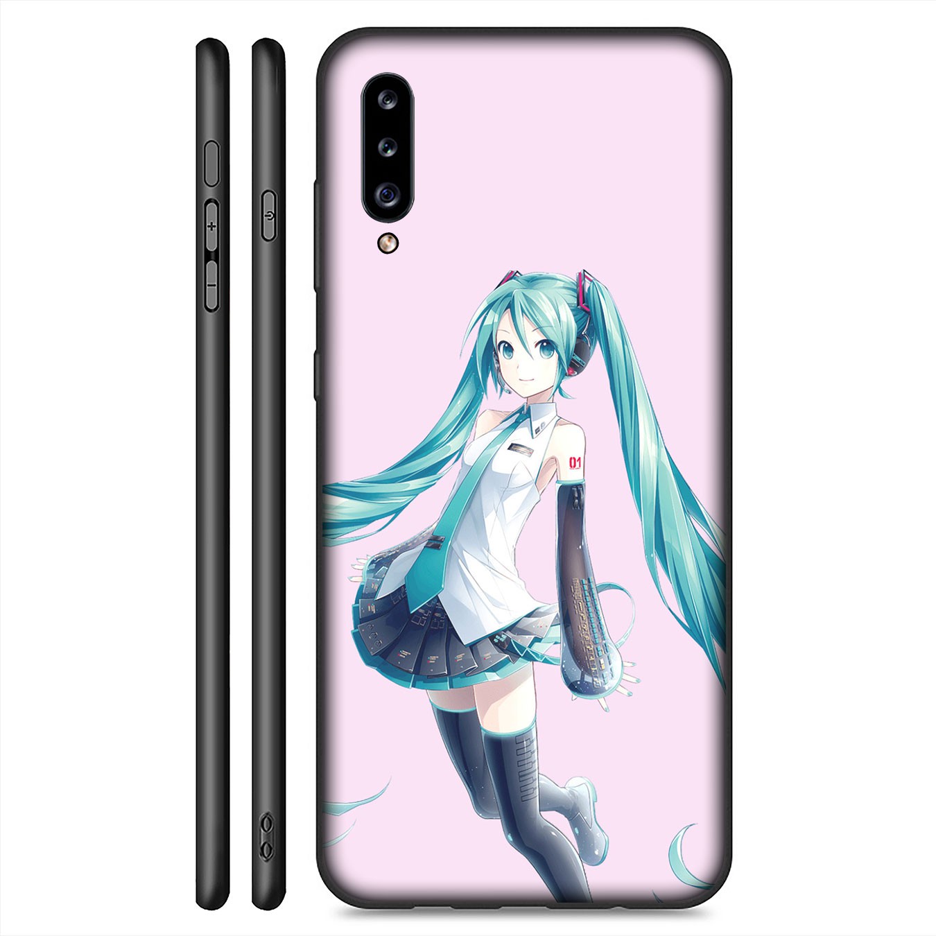 Samsung Galaxy A9 A8 A7 A6 Plus J8 2018 + A21S A70 M20 A6+ A8+ 6Plus Casing Soft Silicone Cartoon hatsune miku girl Phone Case