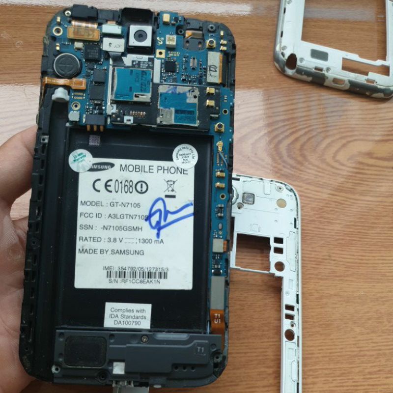 Linh kiện điện thoại Samsung note 2 tháo máy