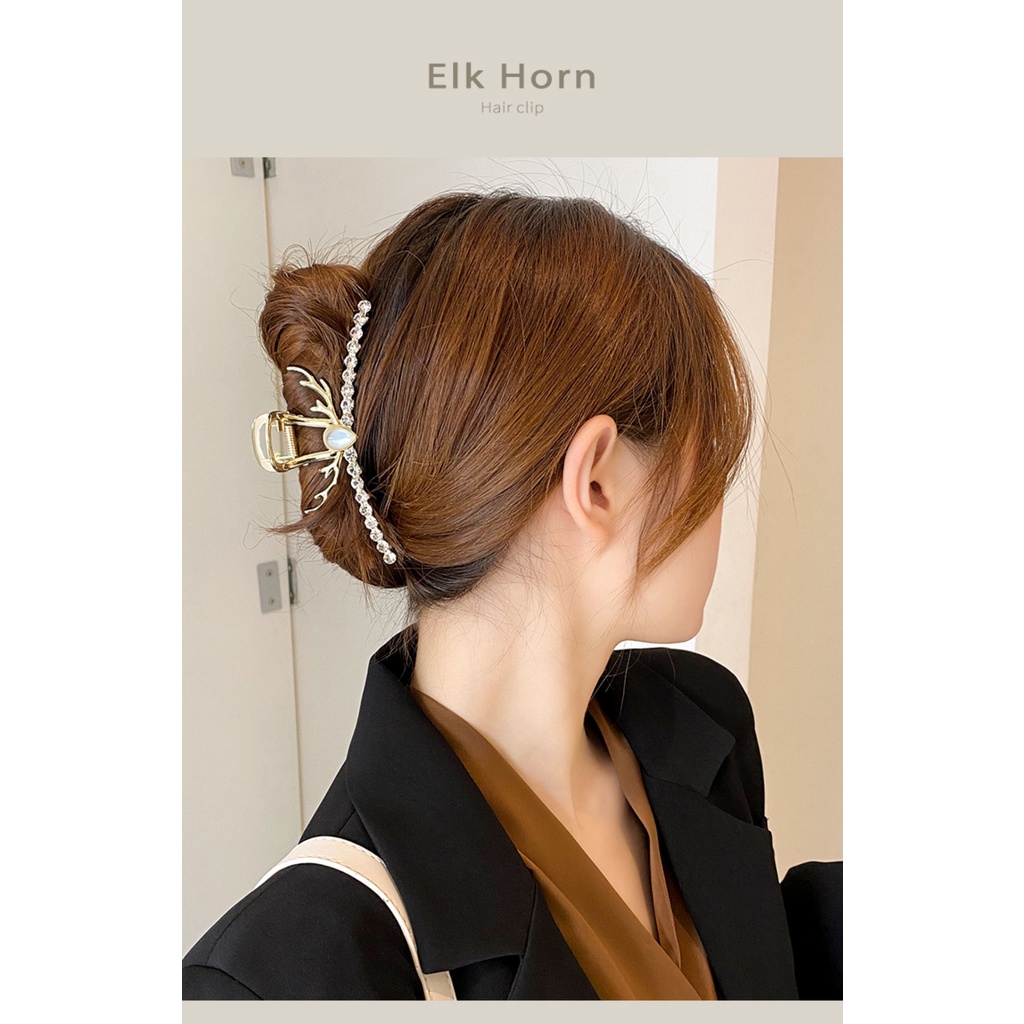 Kẹp Tóc Hình Cá Mập Đính Đá Xinh Xắn Cho Nữ 2022