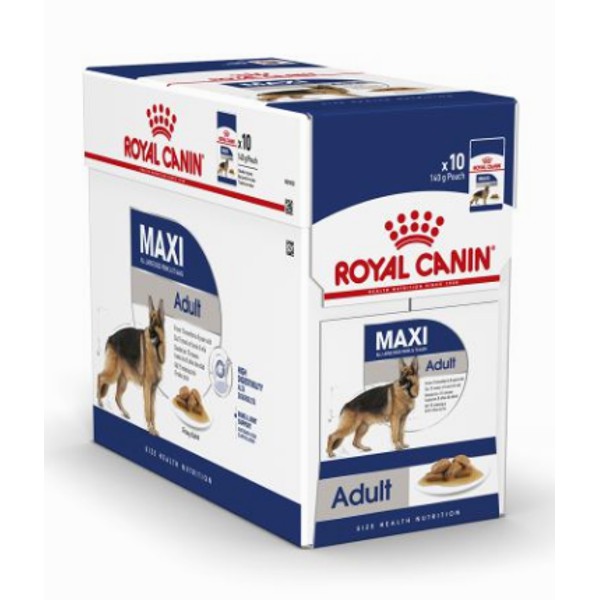  Pate Cho Chó Lớn Royal Canin Maxi Adult 140g - Hộp 10 Gói