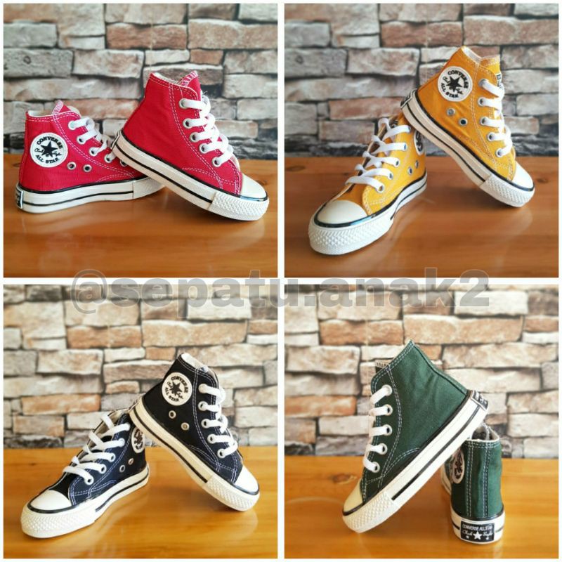 Giày Thể Thao Converse All-star 70s Cổ Cao Phối Dây Buộc Thiết Kế Dễ Thương Cho Bé