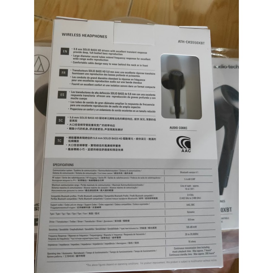 Tai nghe bluetooth Audio-Technica ATH-CKS550XBT